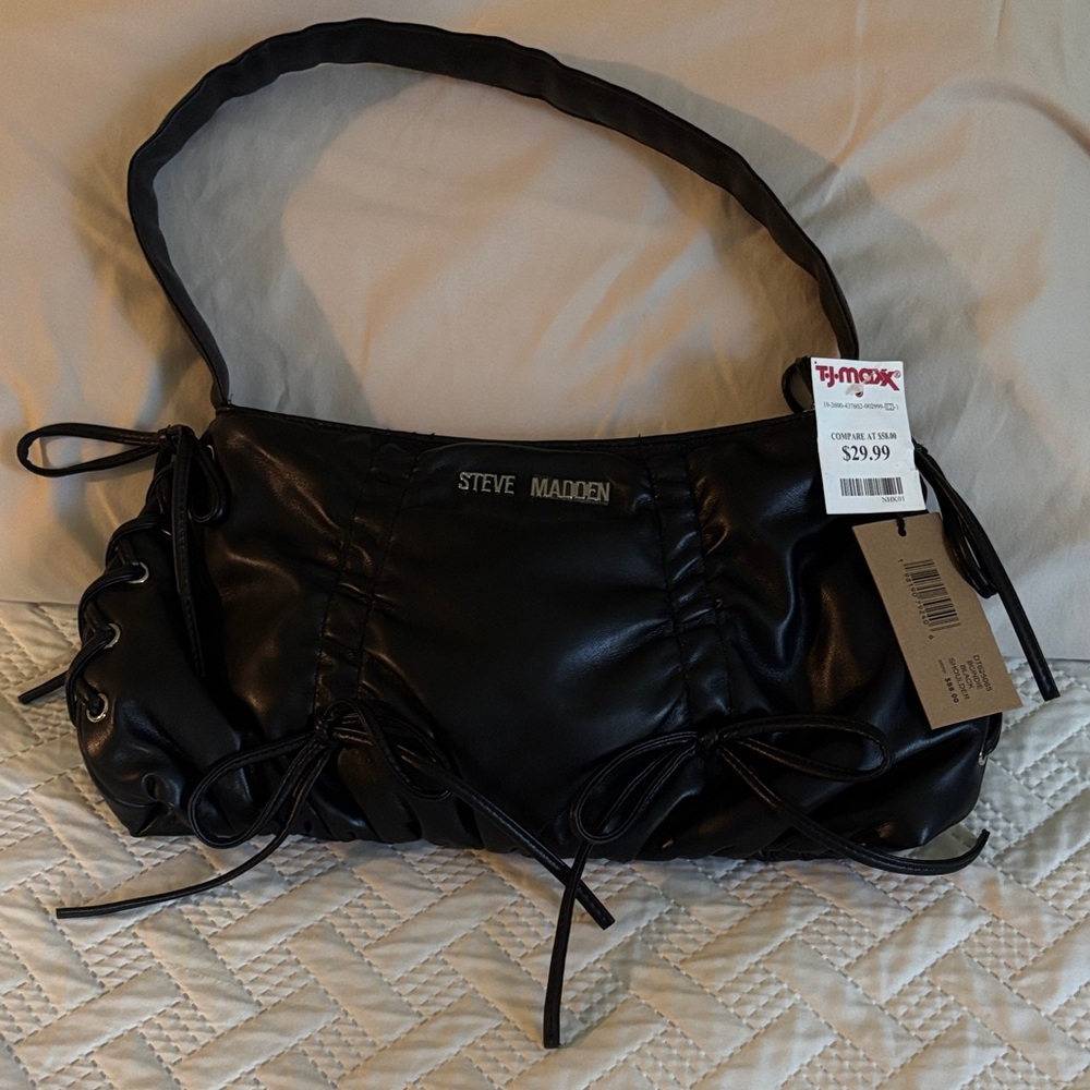 Steve Madden Classic Black Shoulder Bag